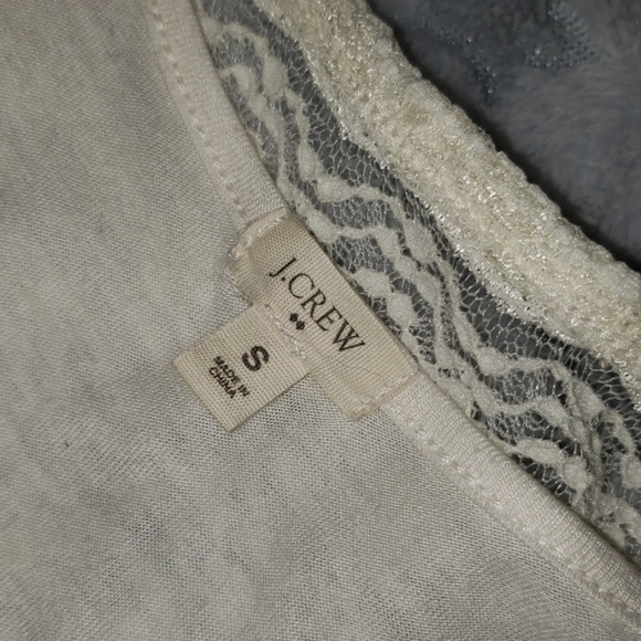 3/$20 J Crew Off White Lace Layered Dress - Picture 3 of 4